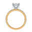 Addison Hidden Halo French Pavé Setting