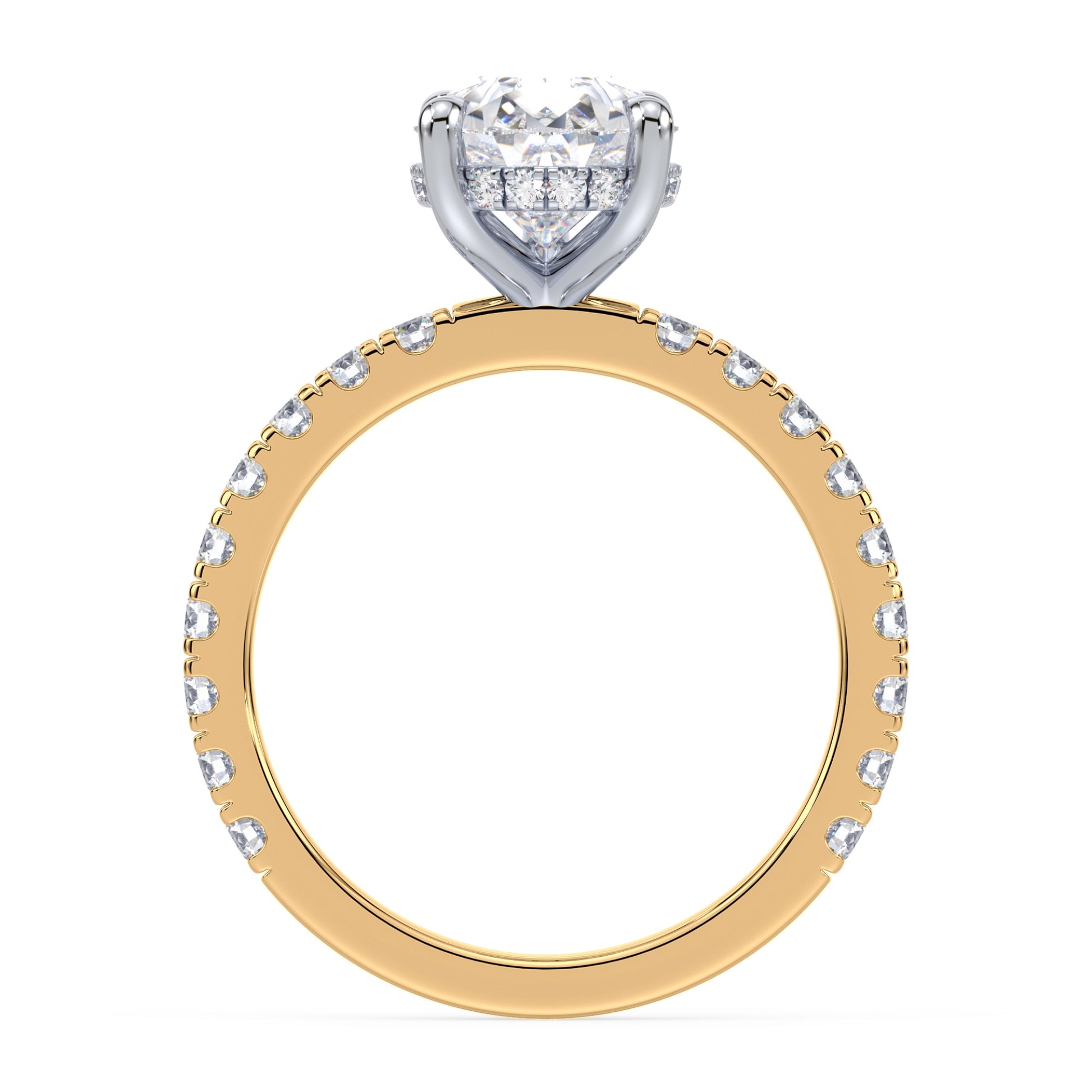Addison Hidden Halo French Pavé Setting