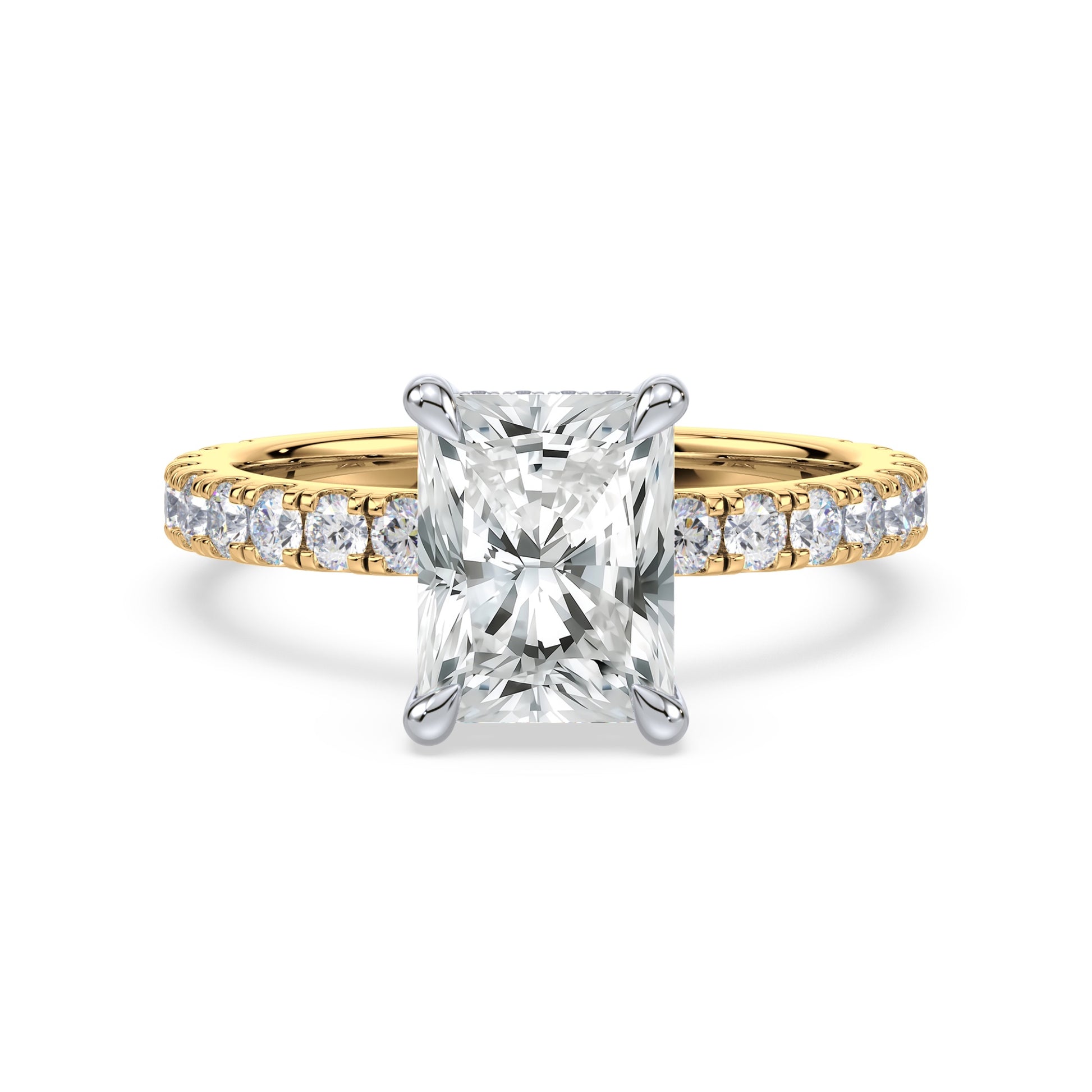 Addison Hidden Halo French Pavé Setting