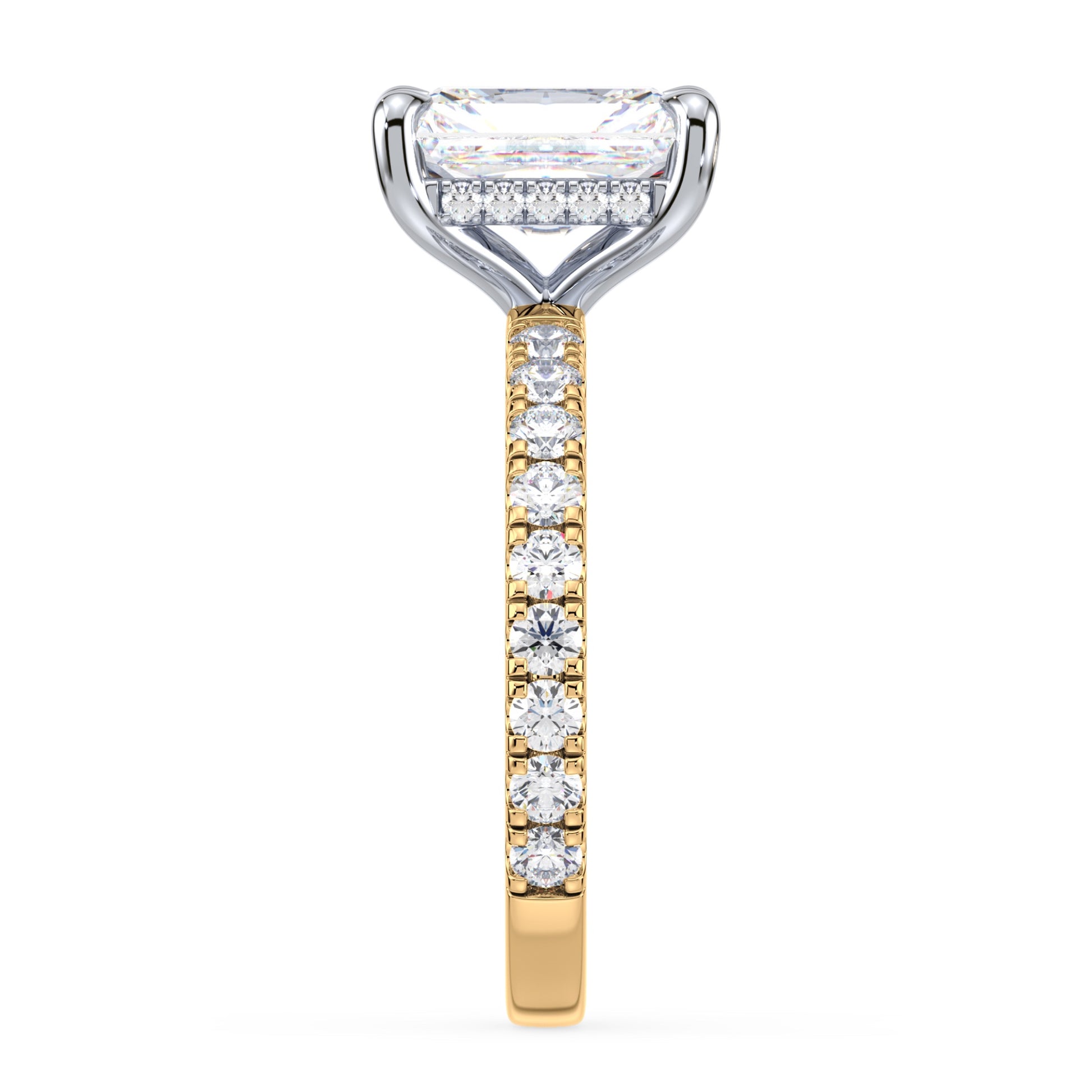 Addison Hidden Halo French Pavé Setting