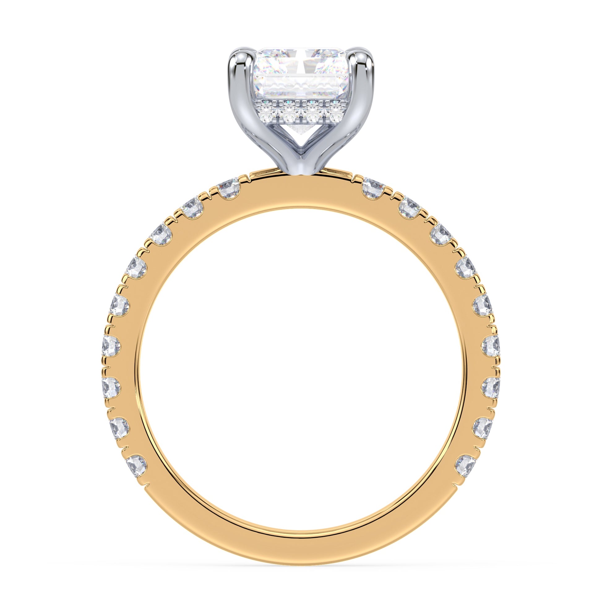 Addison Hidden Halo French Pavé Setting