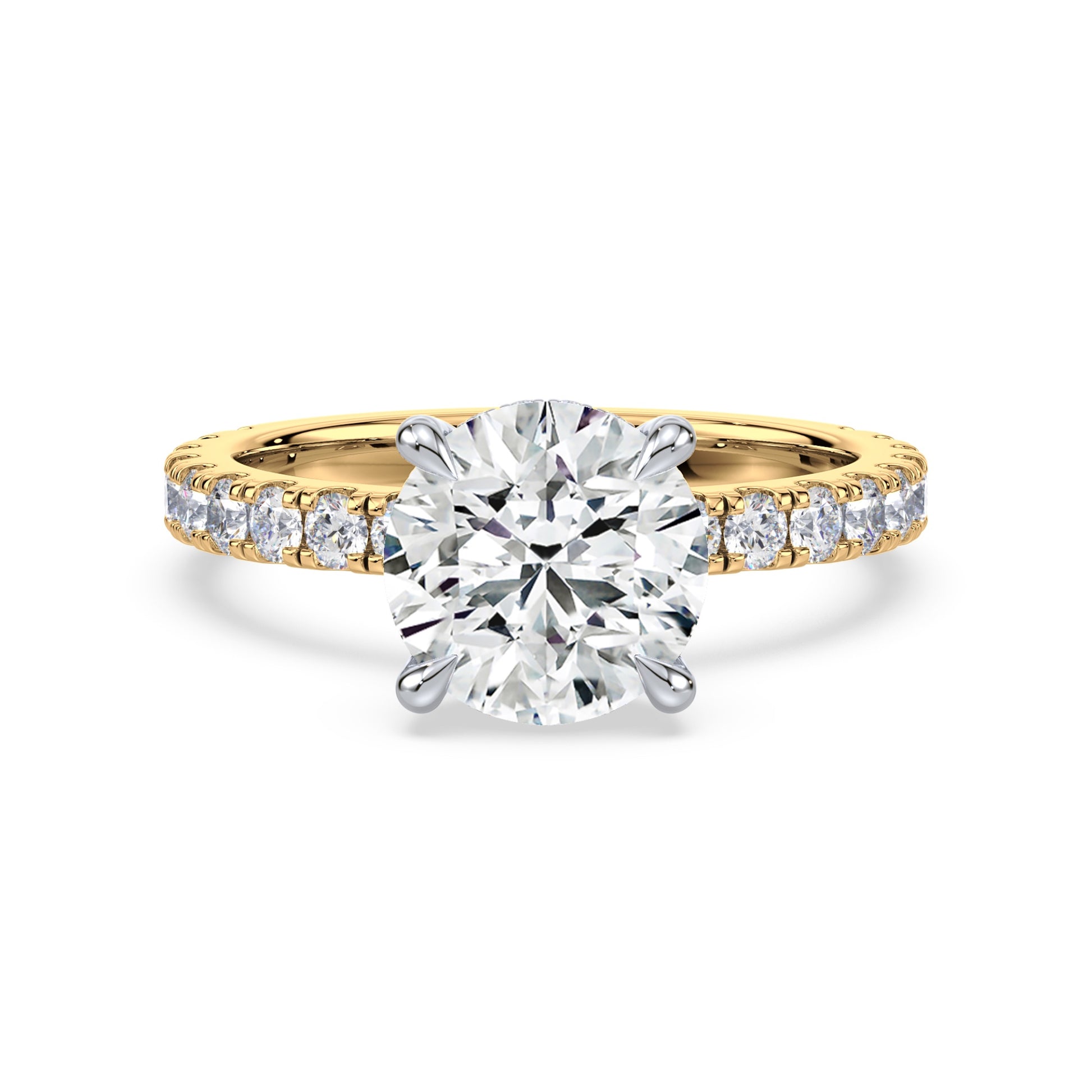 Addison Hidden Halo French Pavé Setting