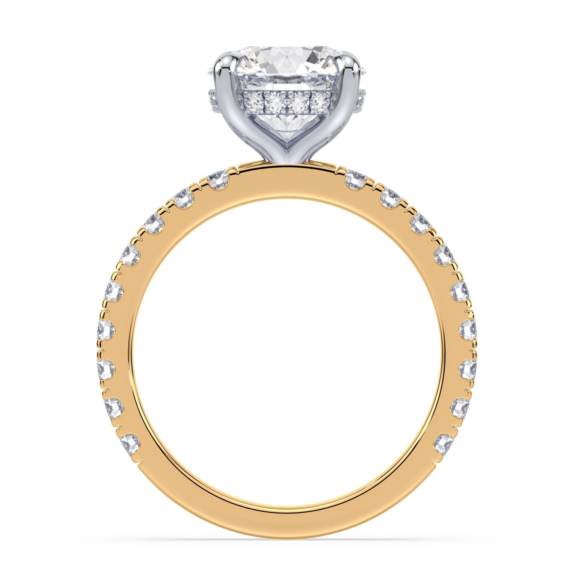 Addison Hidden Halo French Pavé Setting