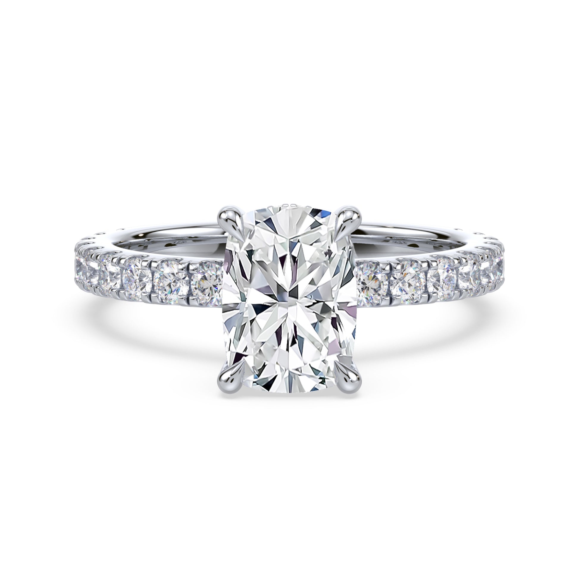 Addison Hidden Halo French Pavé Setting