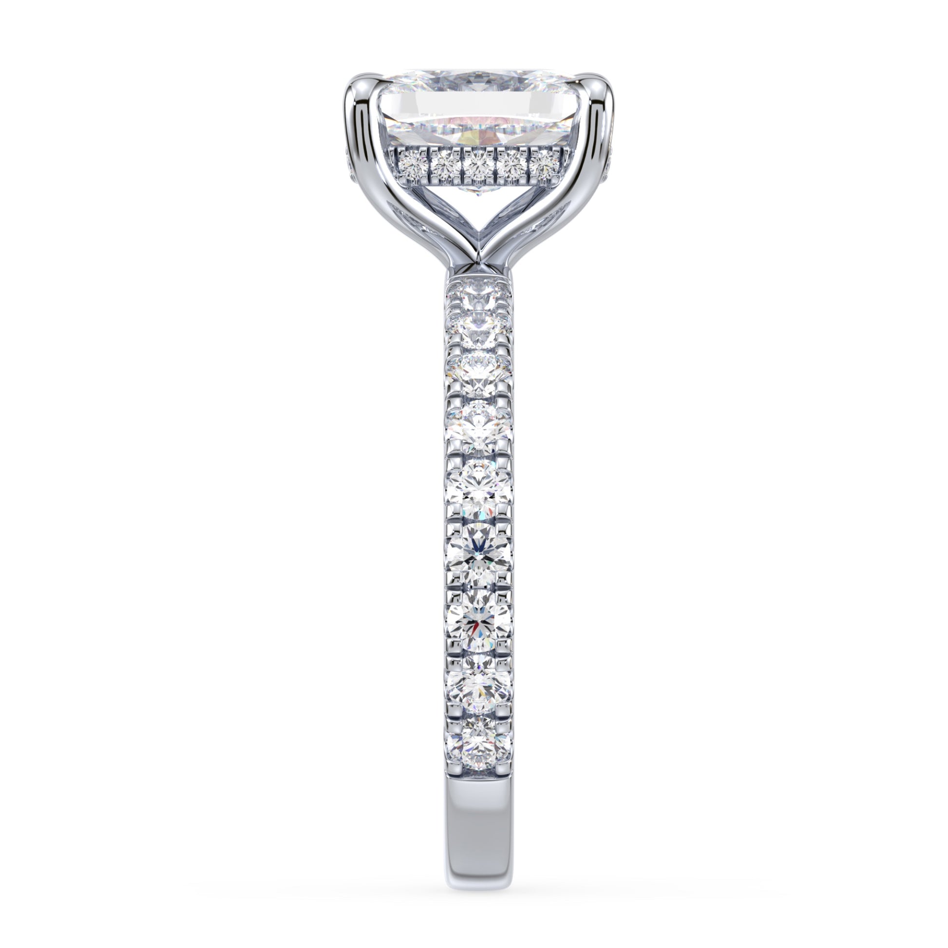 Addison Hidden Halo French Pavé Setting