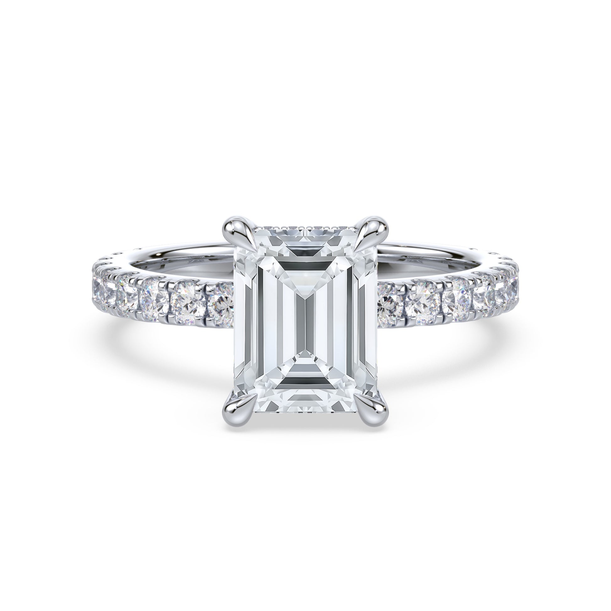 Addison Hidden Halo French Pavé Setting