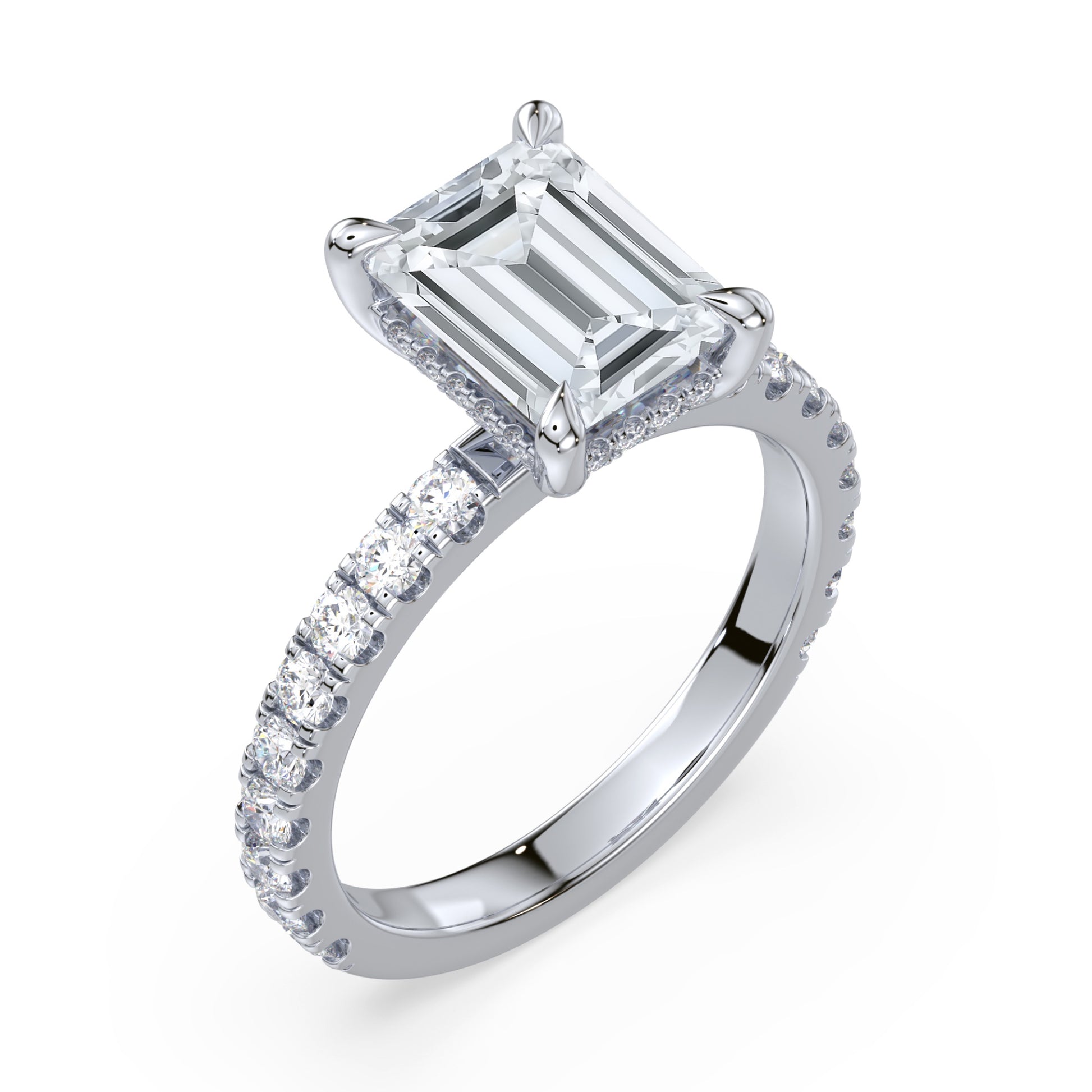 Addison Hidden Halo French Pavé Setting