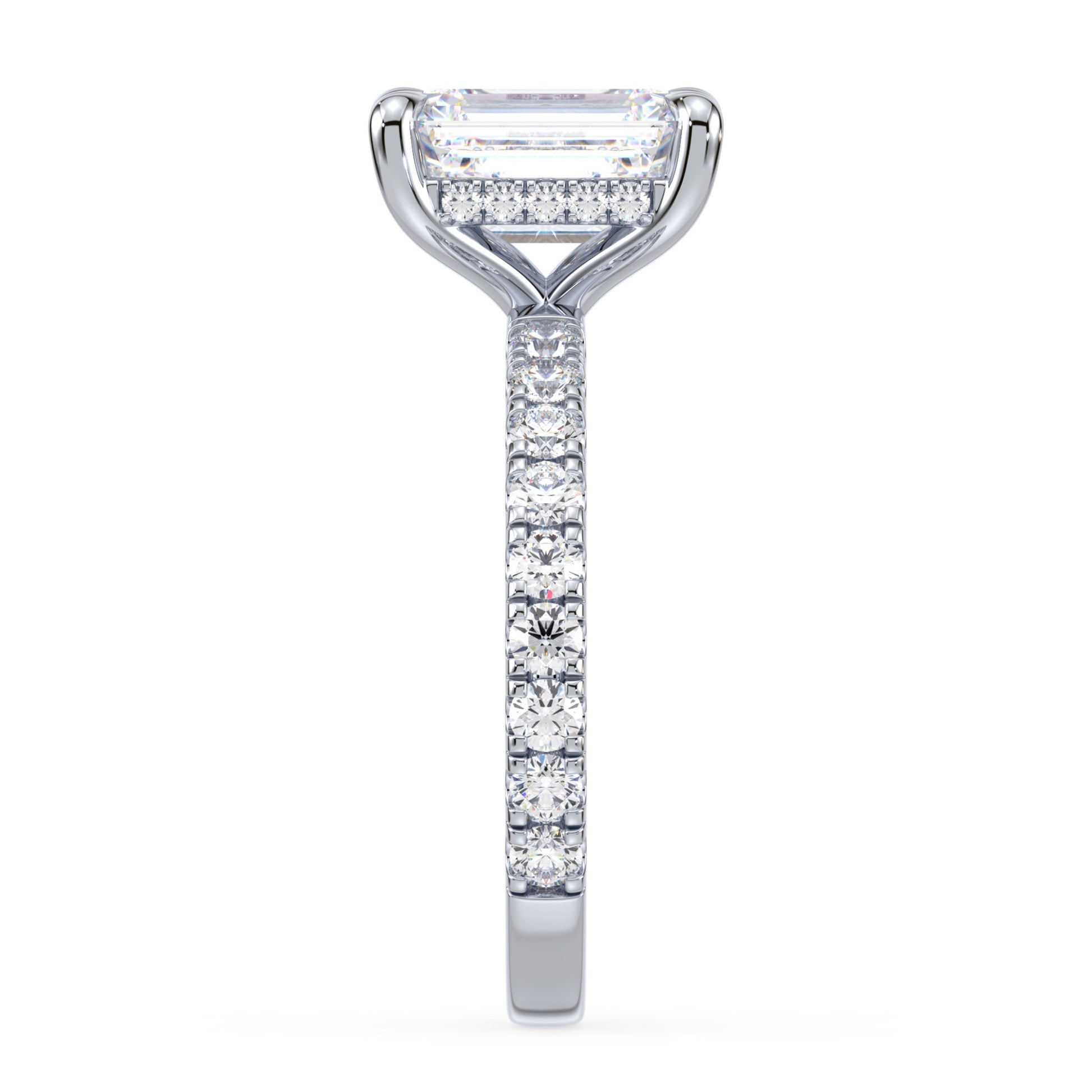 Addison Hidden Halo French Pavé Setting