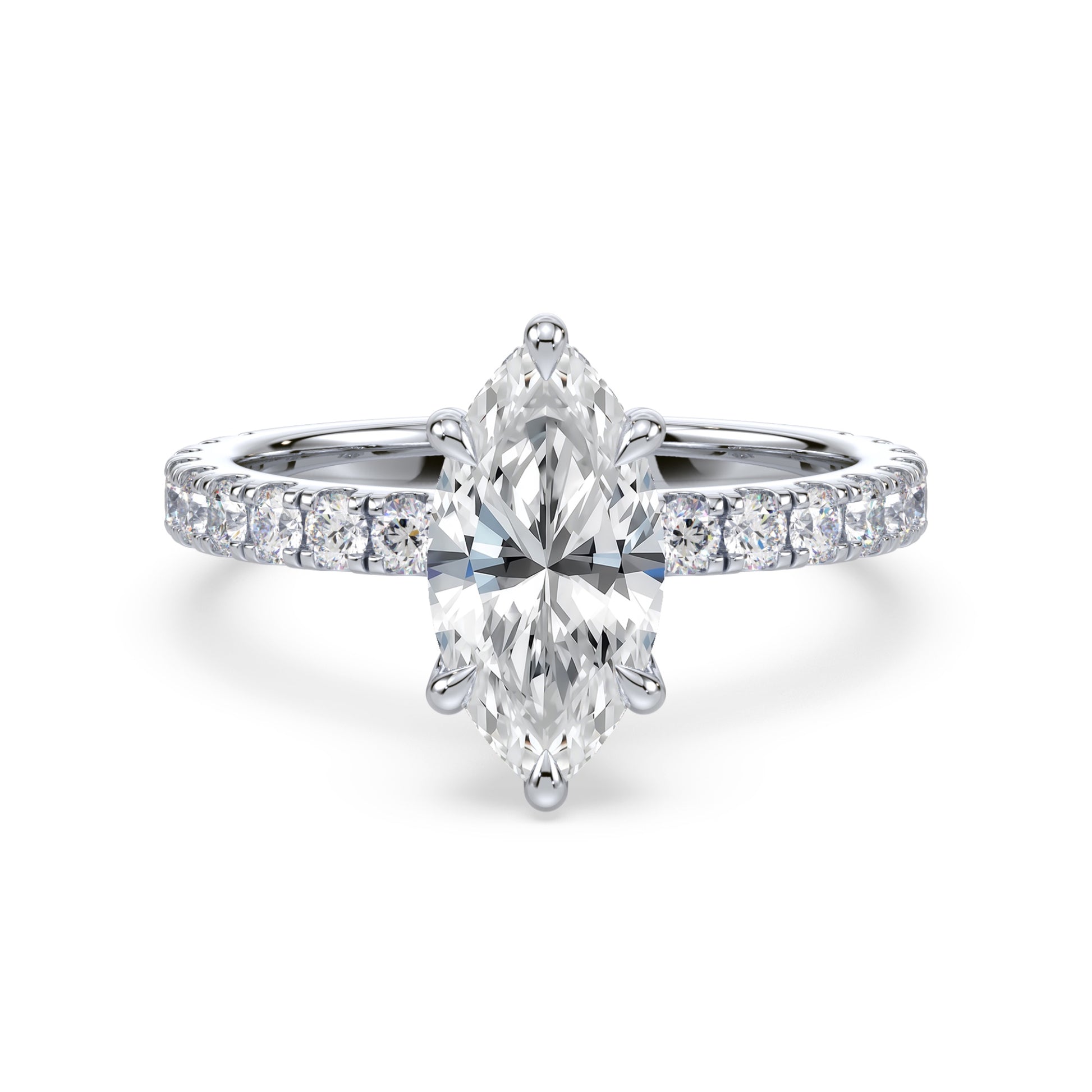 Addison Hidden Halo French Pavé Setting