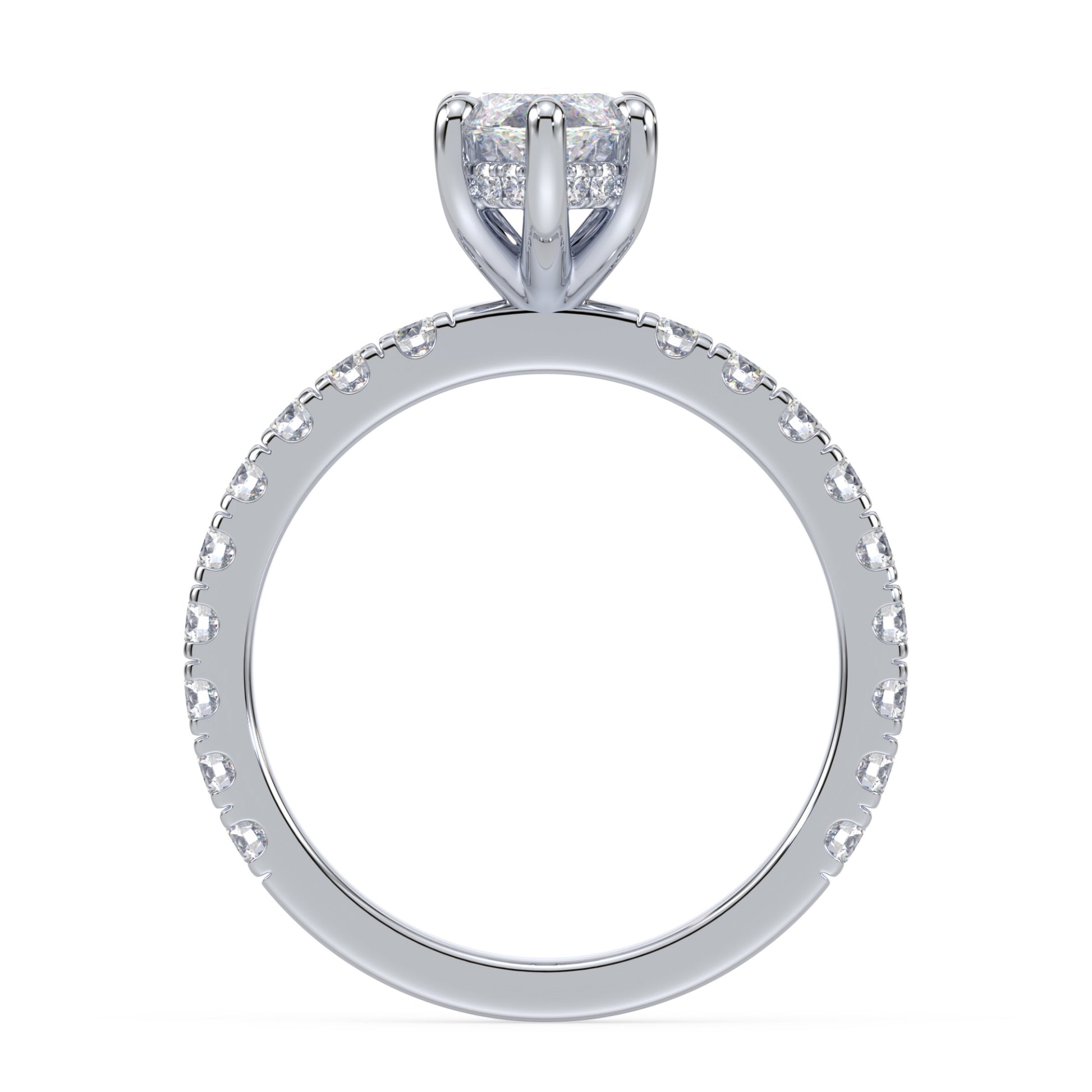 Addison Hidden Halo French Pavé Setting