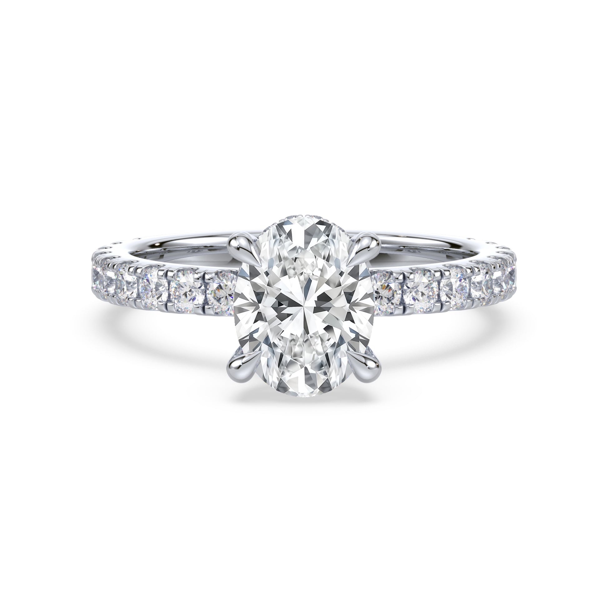 Addison Hidden Halo French Pavé Setting