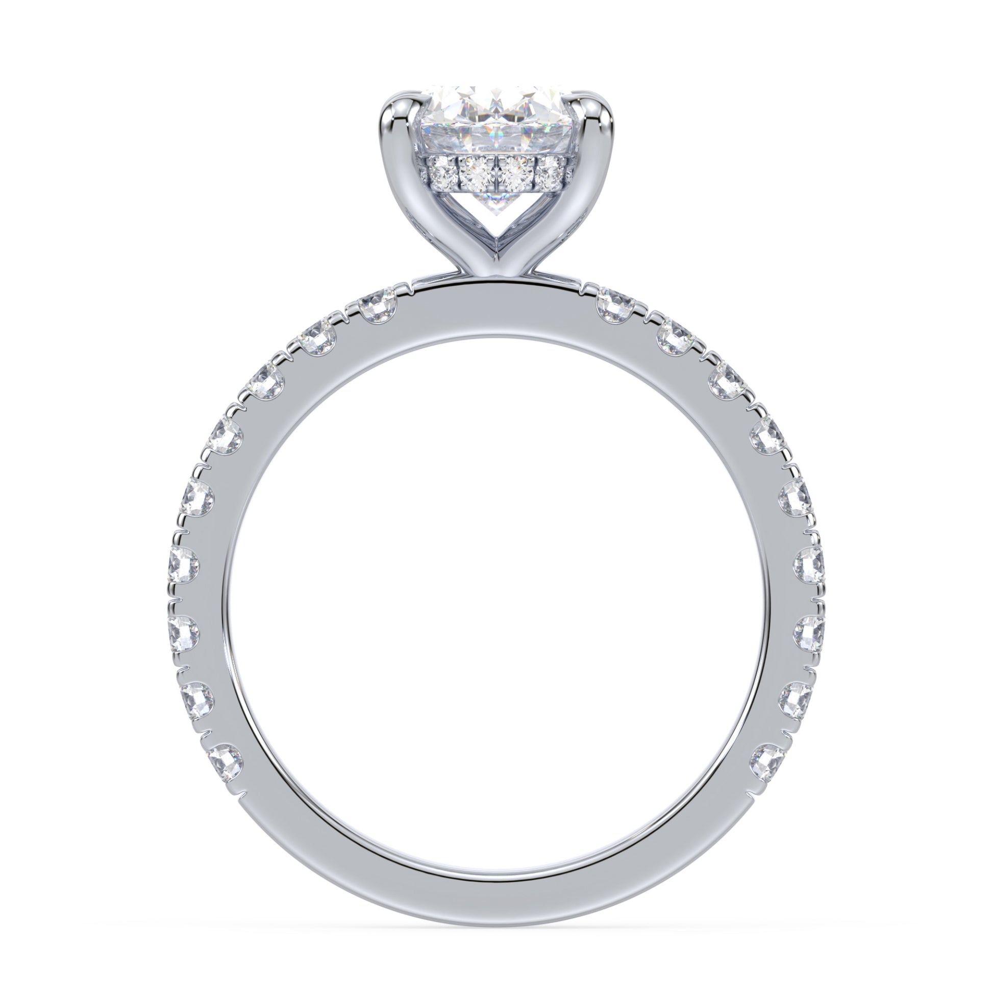 Addison Hidden Halo French Pavé Setting