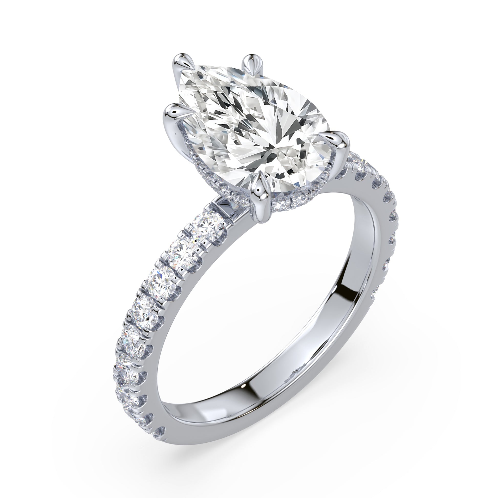 Addison Hidden Halo French Pavé Setting