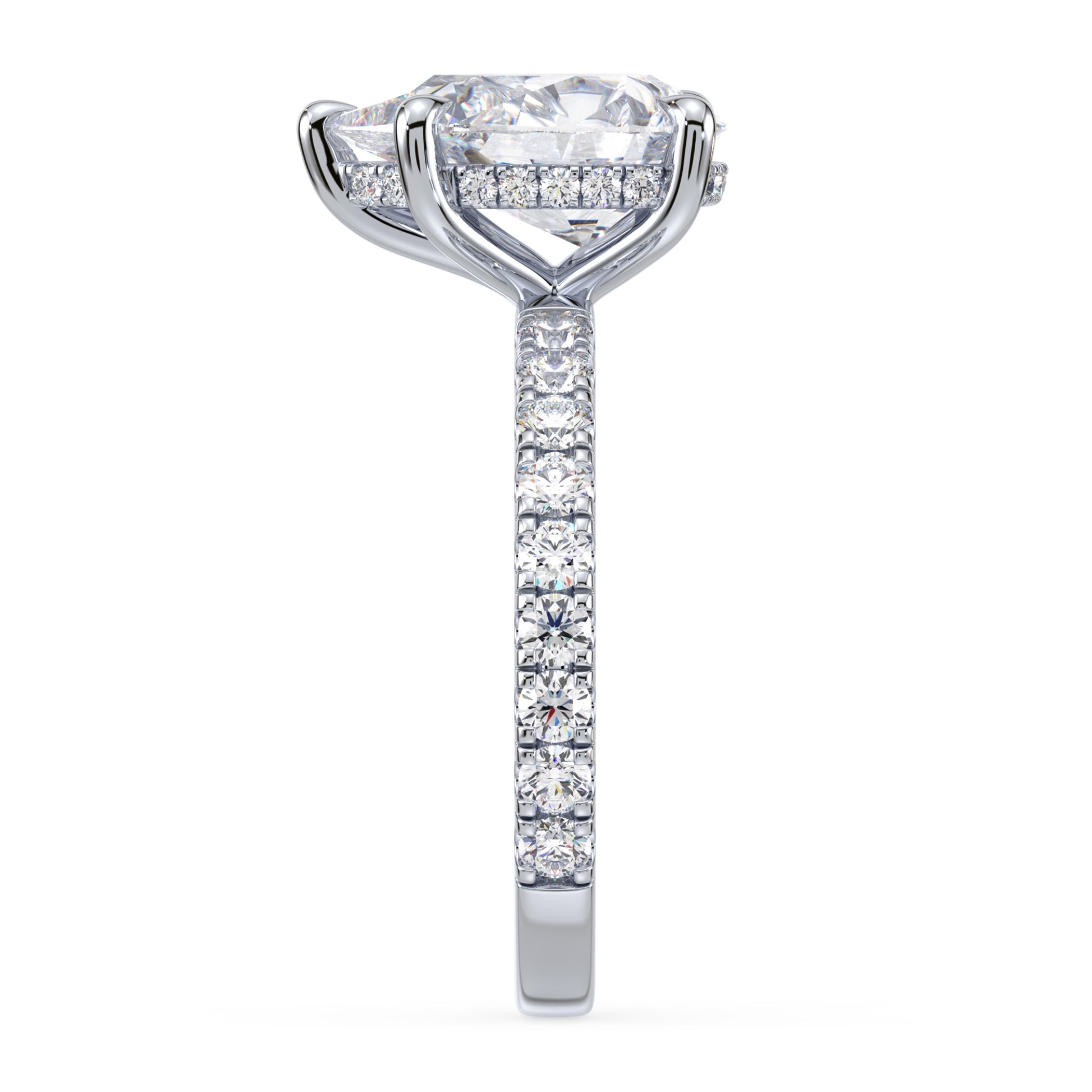 Addison Hidden Halo French Pavé Setting
