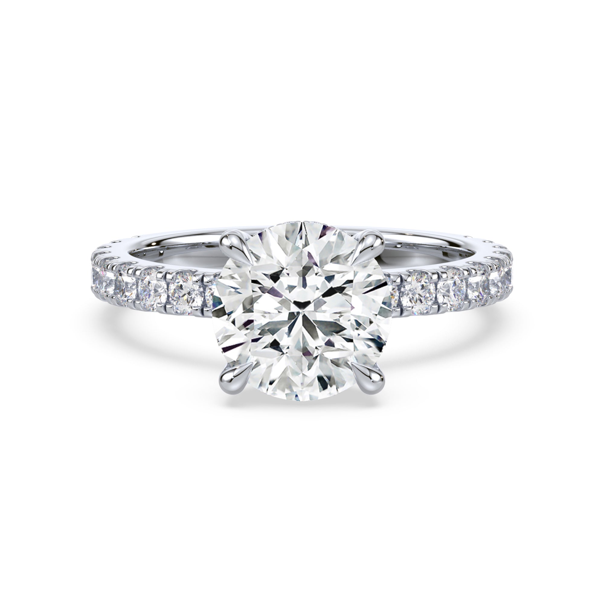 Addison Hidden Halo French Pavé Setting