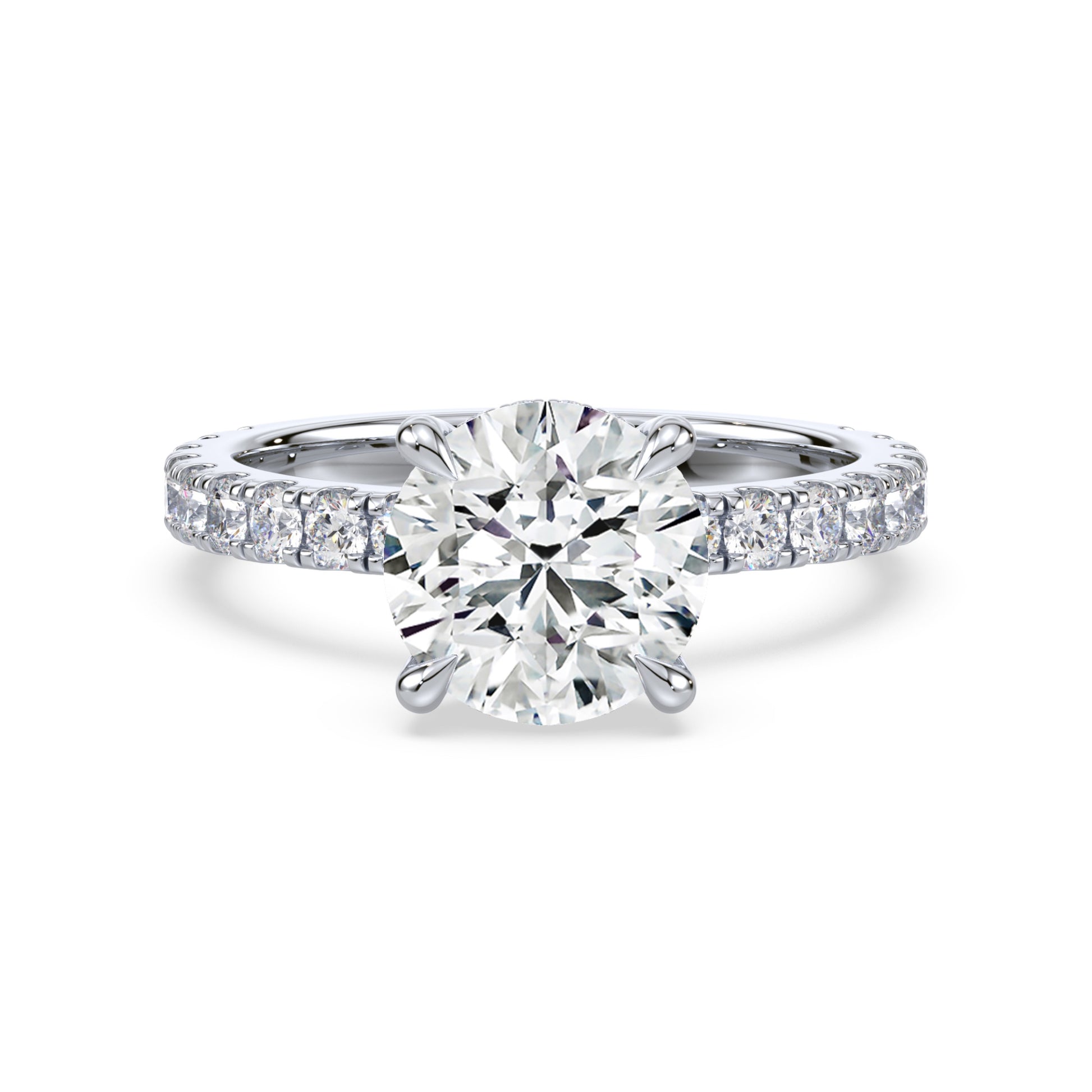 Addison Hidden Halo French Pavé Setting