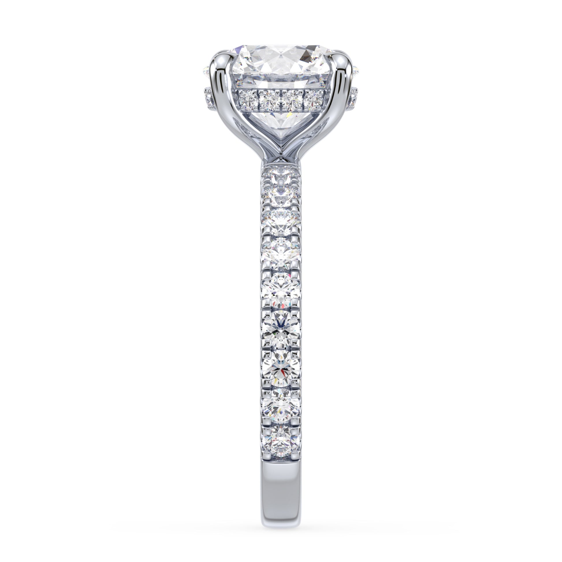 Addison Hidden Halo French Pavé Setting