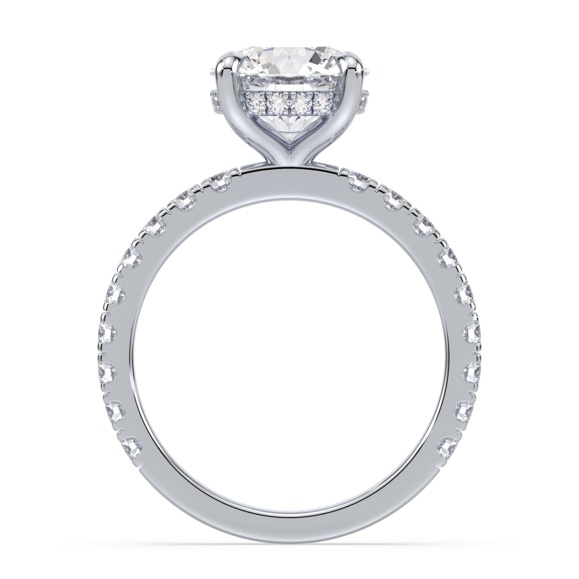 Addison Hidden Halo French Pavé Setting