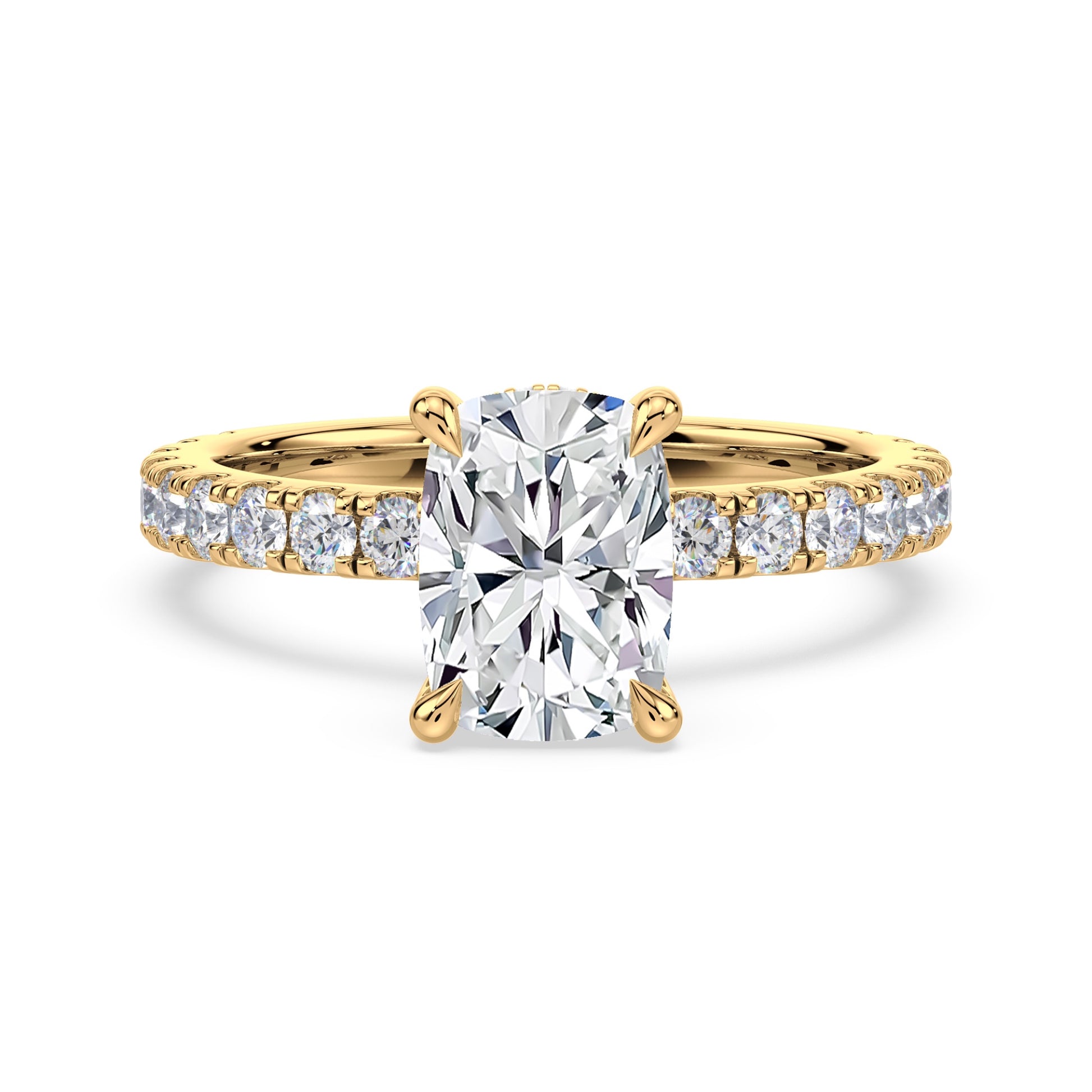 Addison Hidden Halo French Pavé Setting