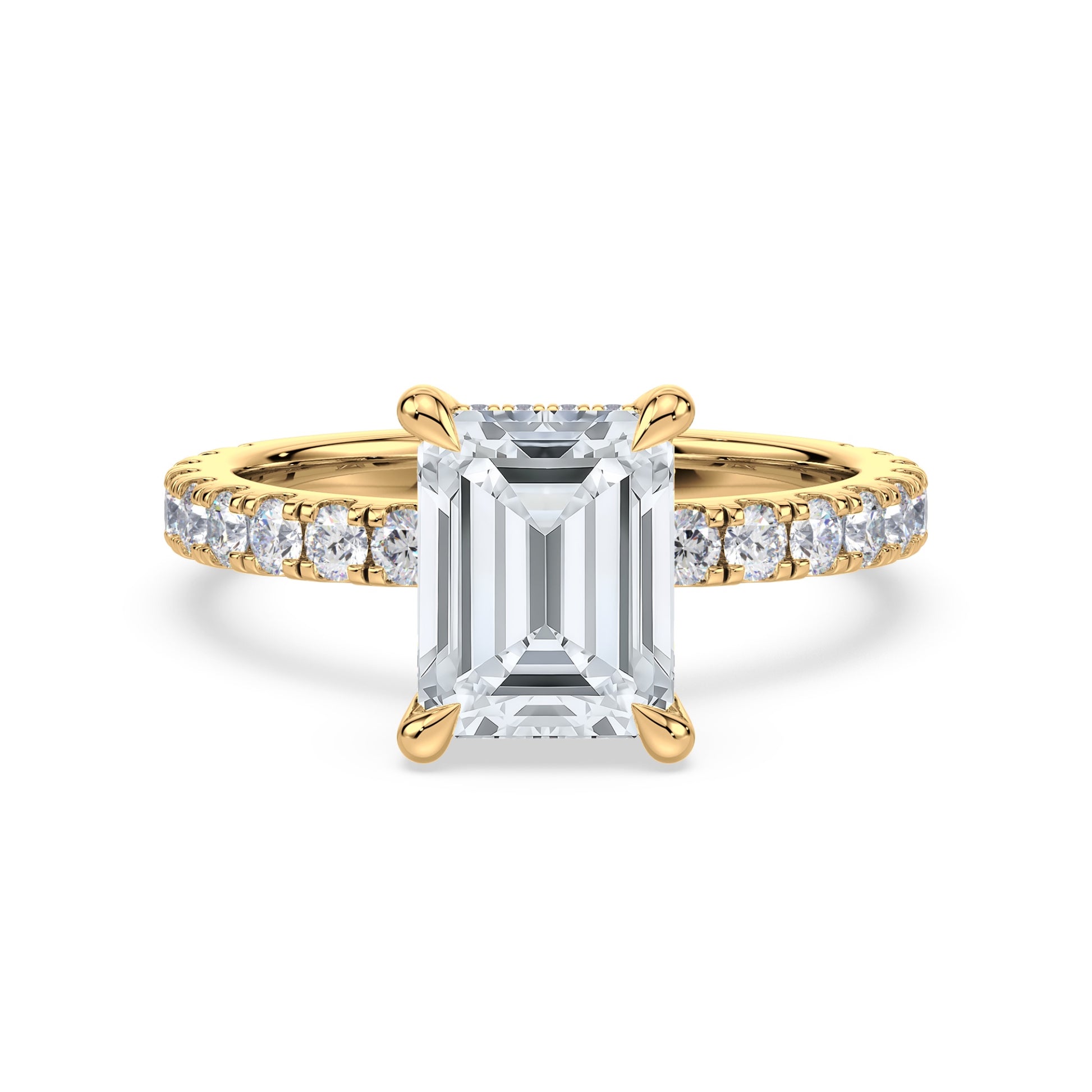 Addison Hidden Halo French Pavé Setting