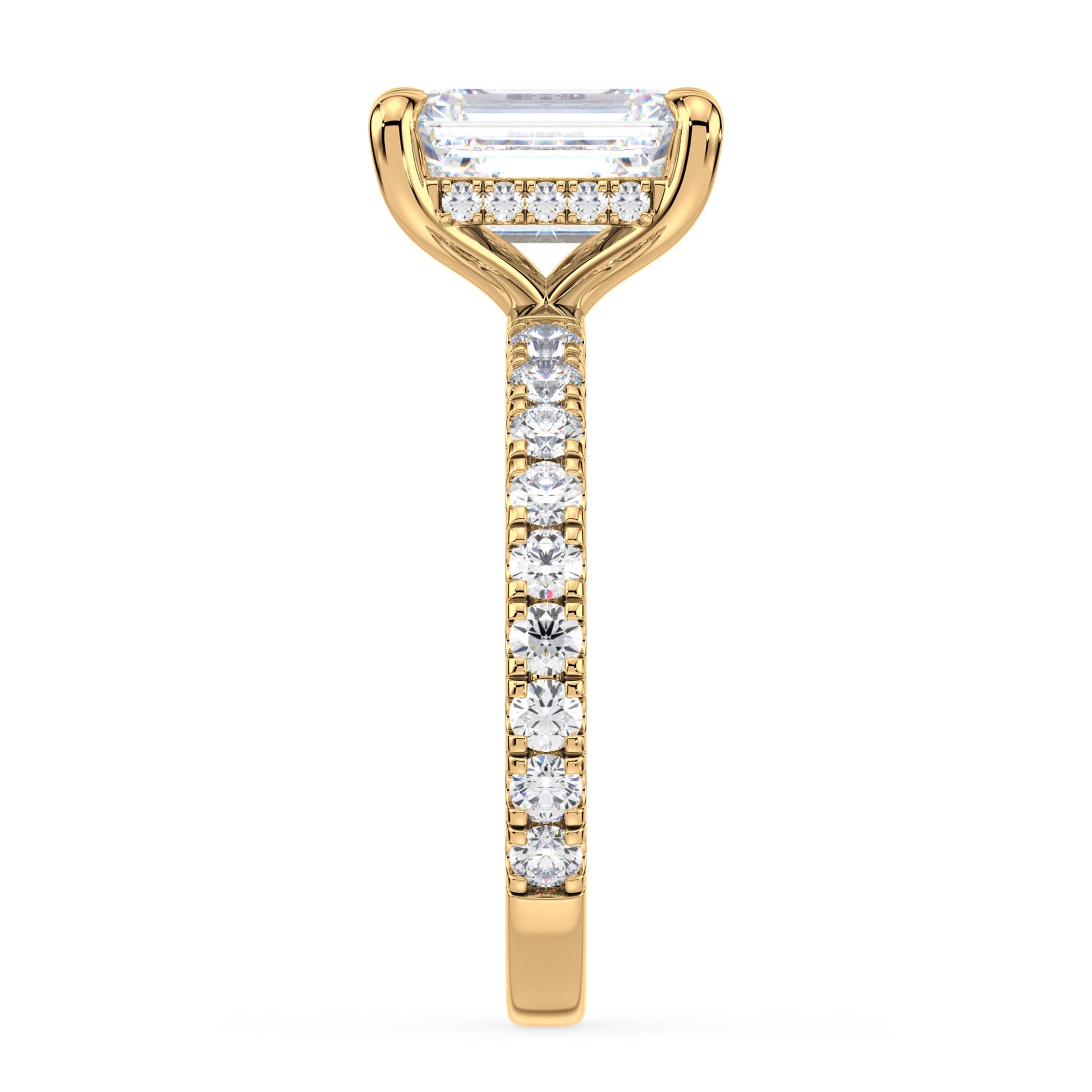 Addison Hidden Halo French Pavé Setting