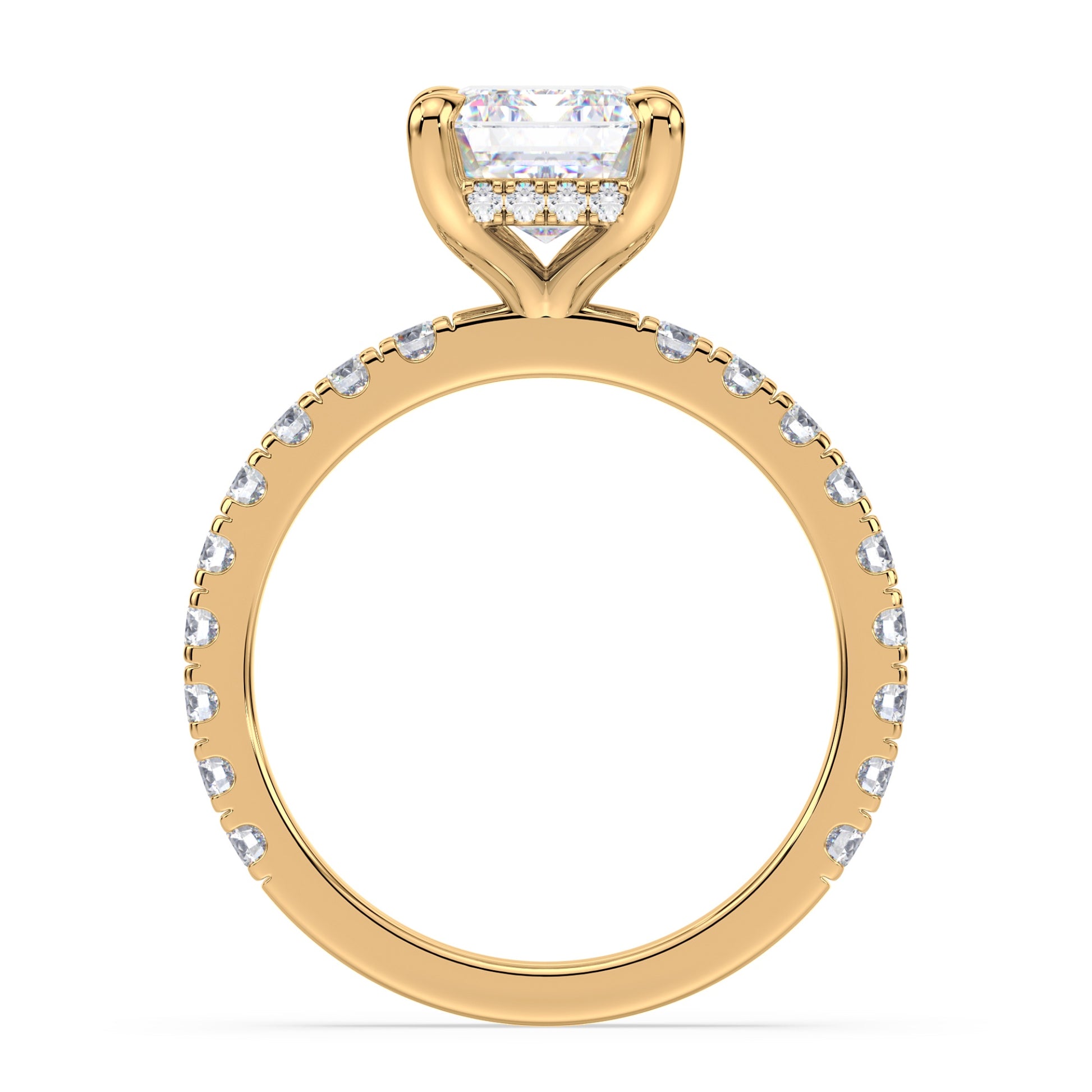 Addison Hidden Halo French Pavé Setting