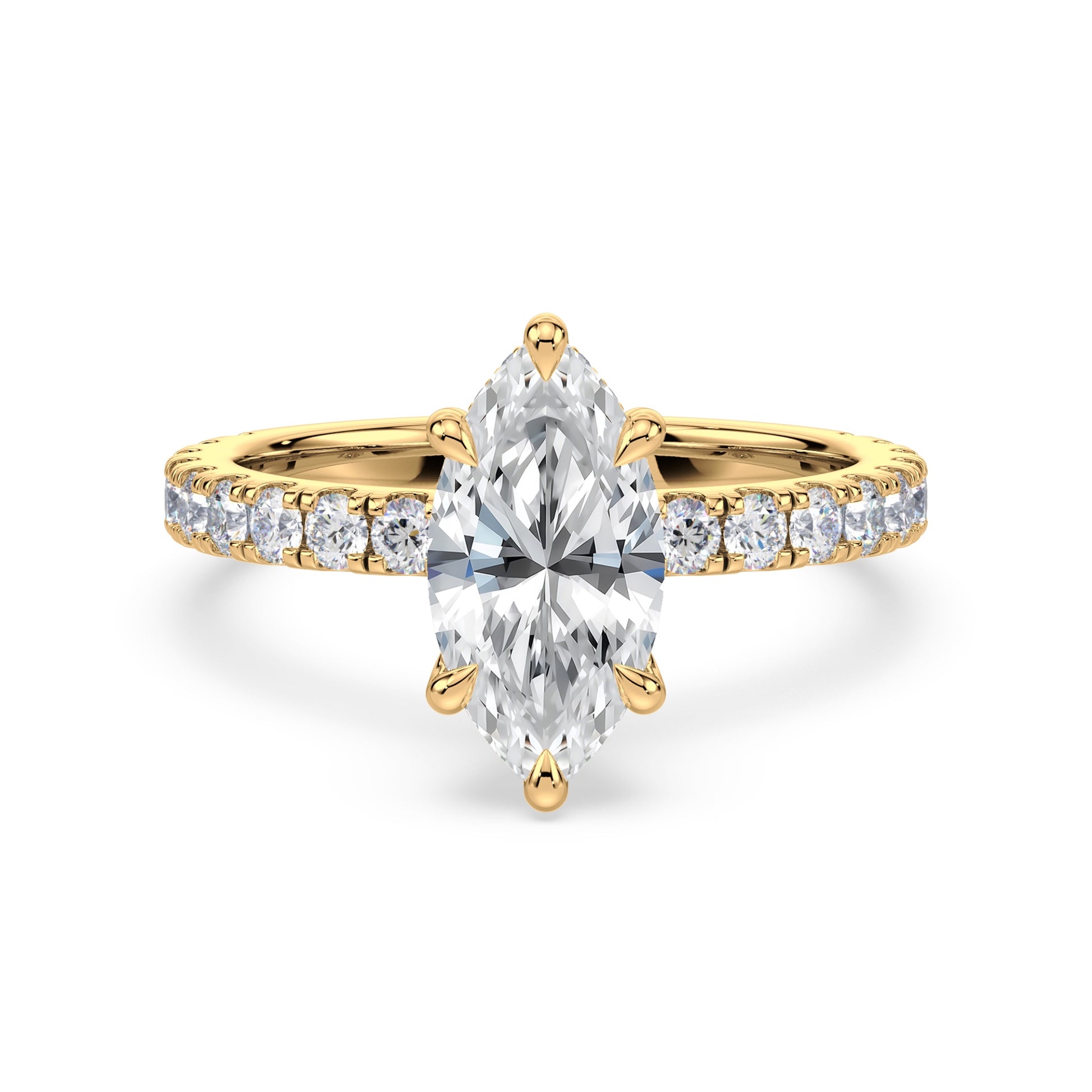 Addison Hidden Halo French Pavé Setting