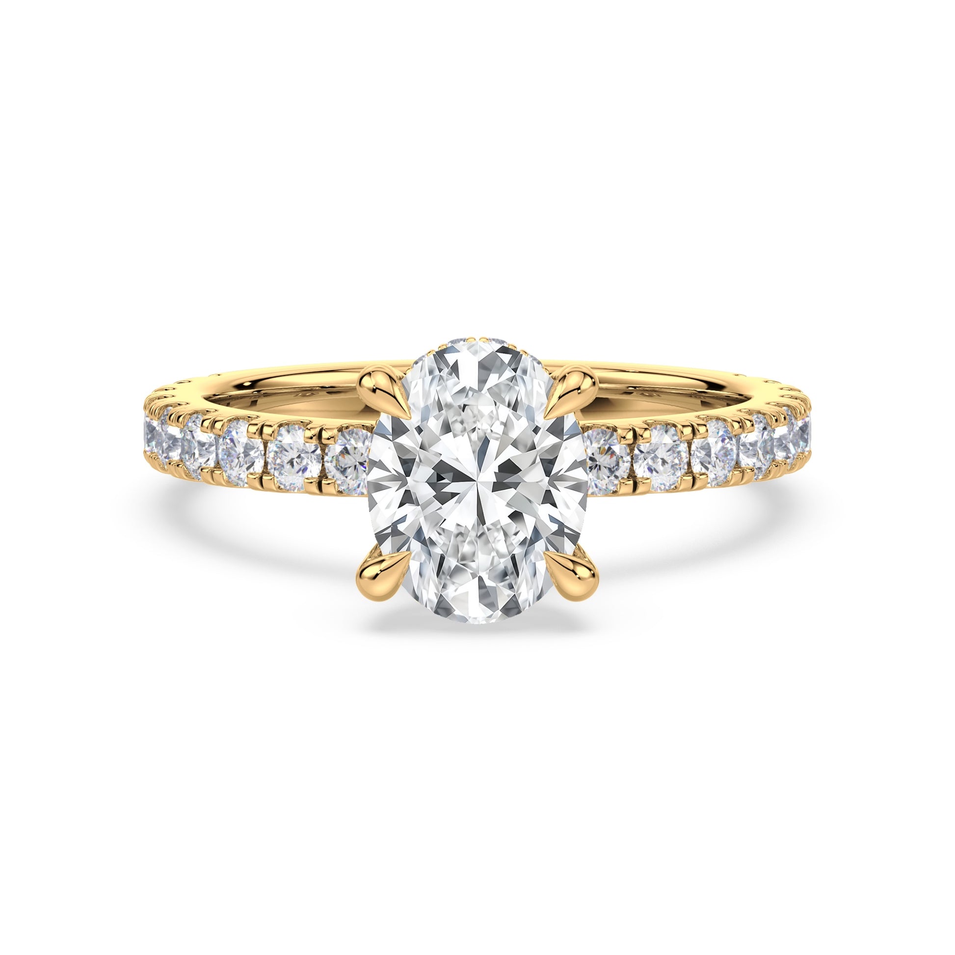 Addison Hidden Halo French Pavé Setting