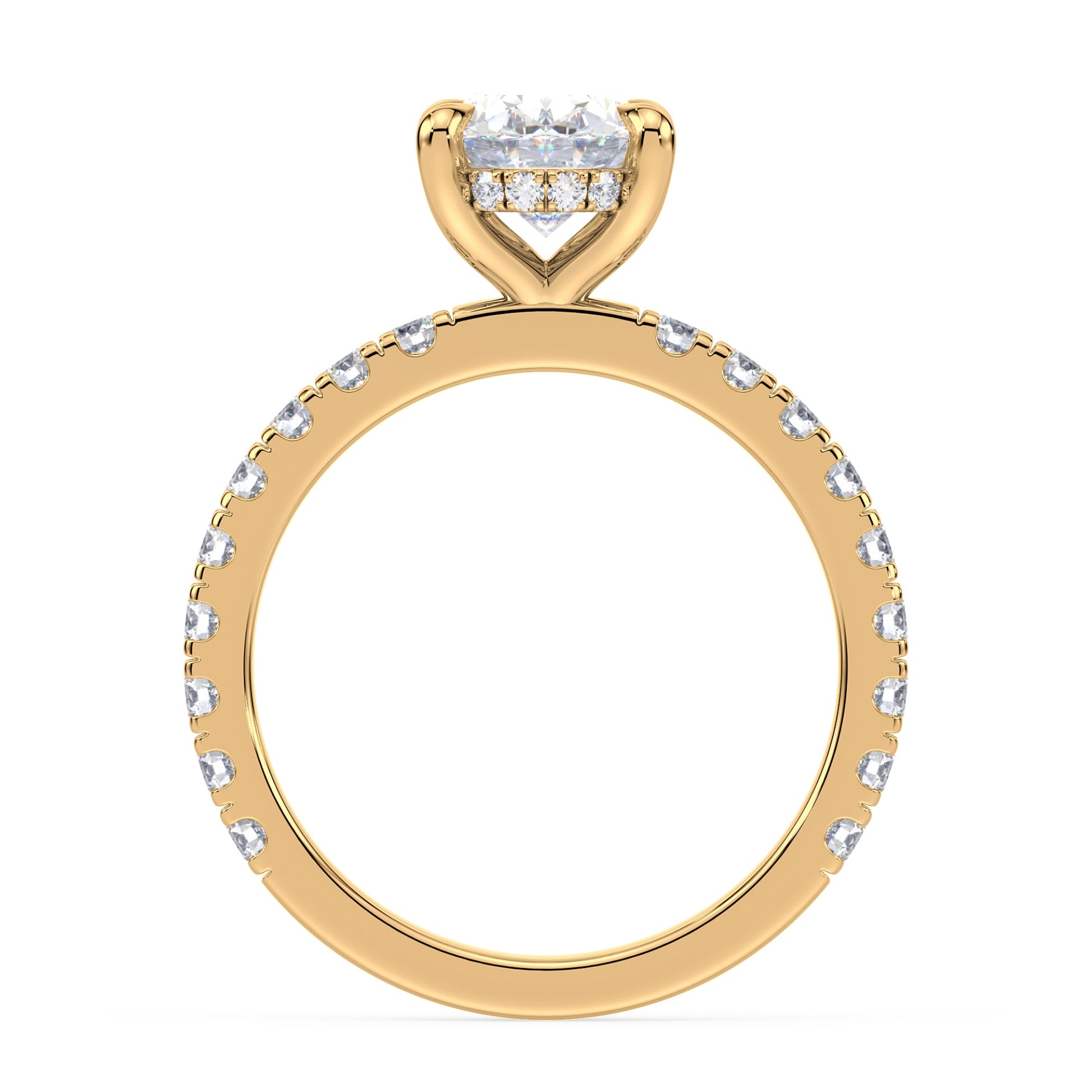 Addison Hidden Halo French Pavé Setting