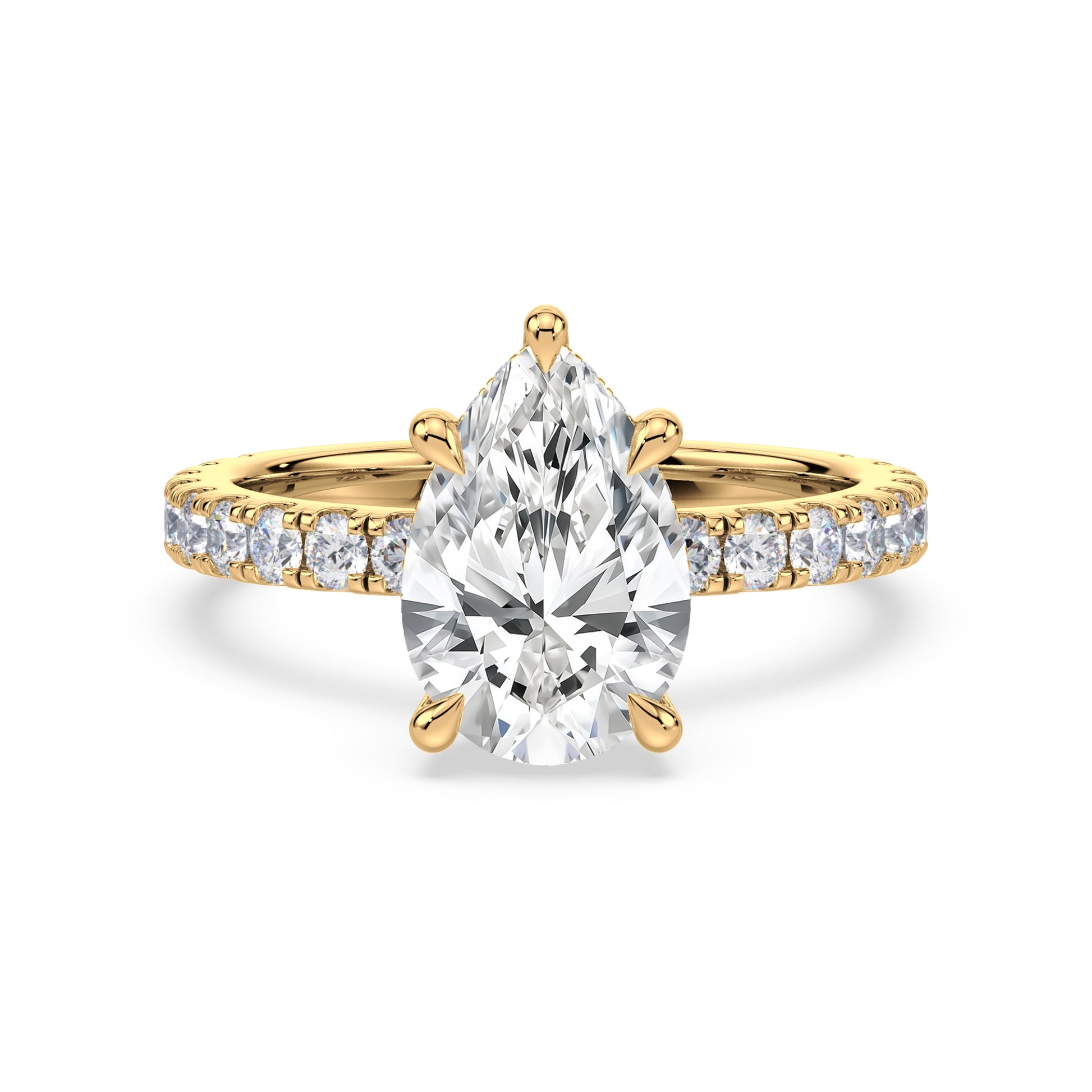 Addison Hidden Halo French Pavé Setting