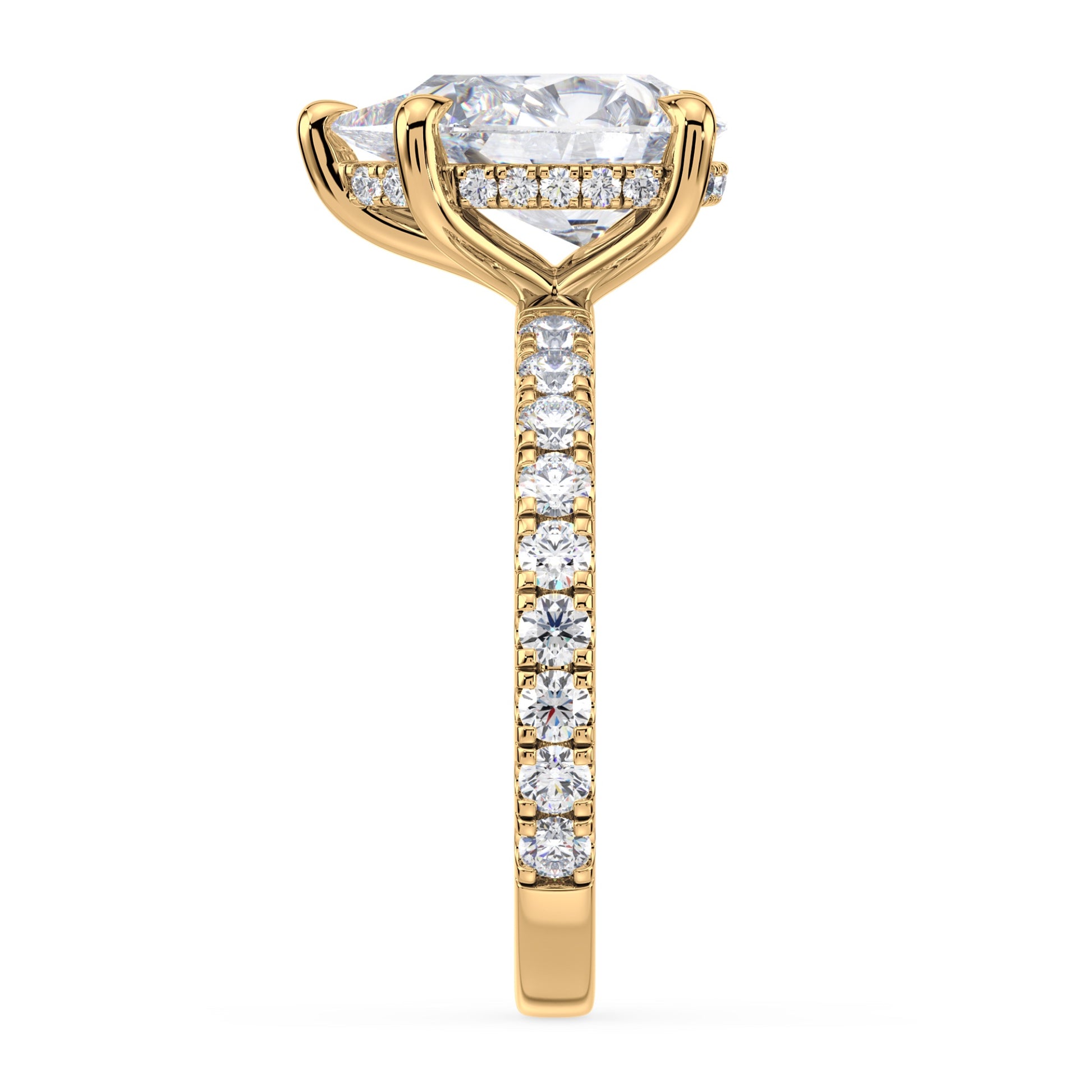 Addison Hidden Halo French Pavé Setting