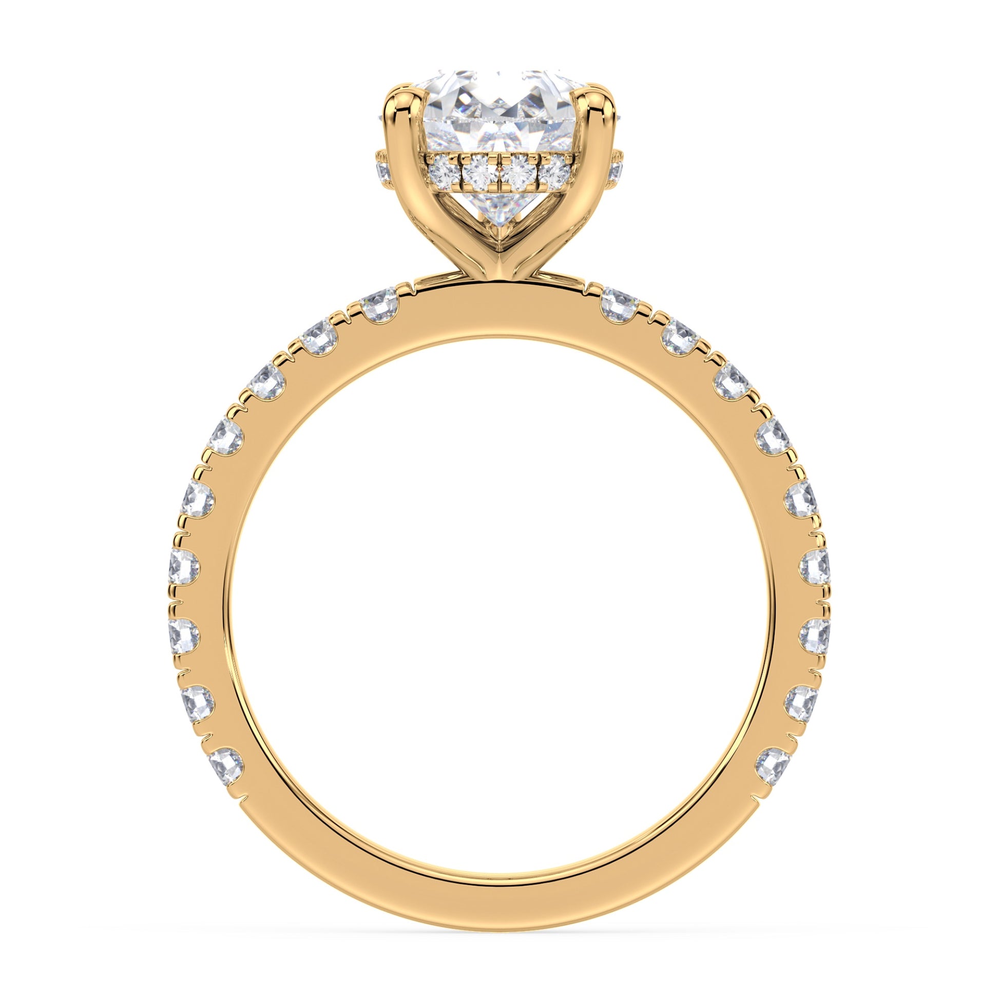 Addison Hidden Halo French Pavé Setting