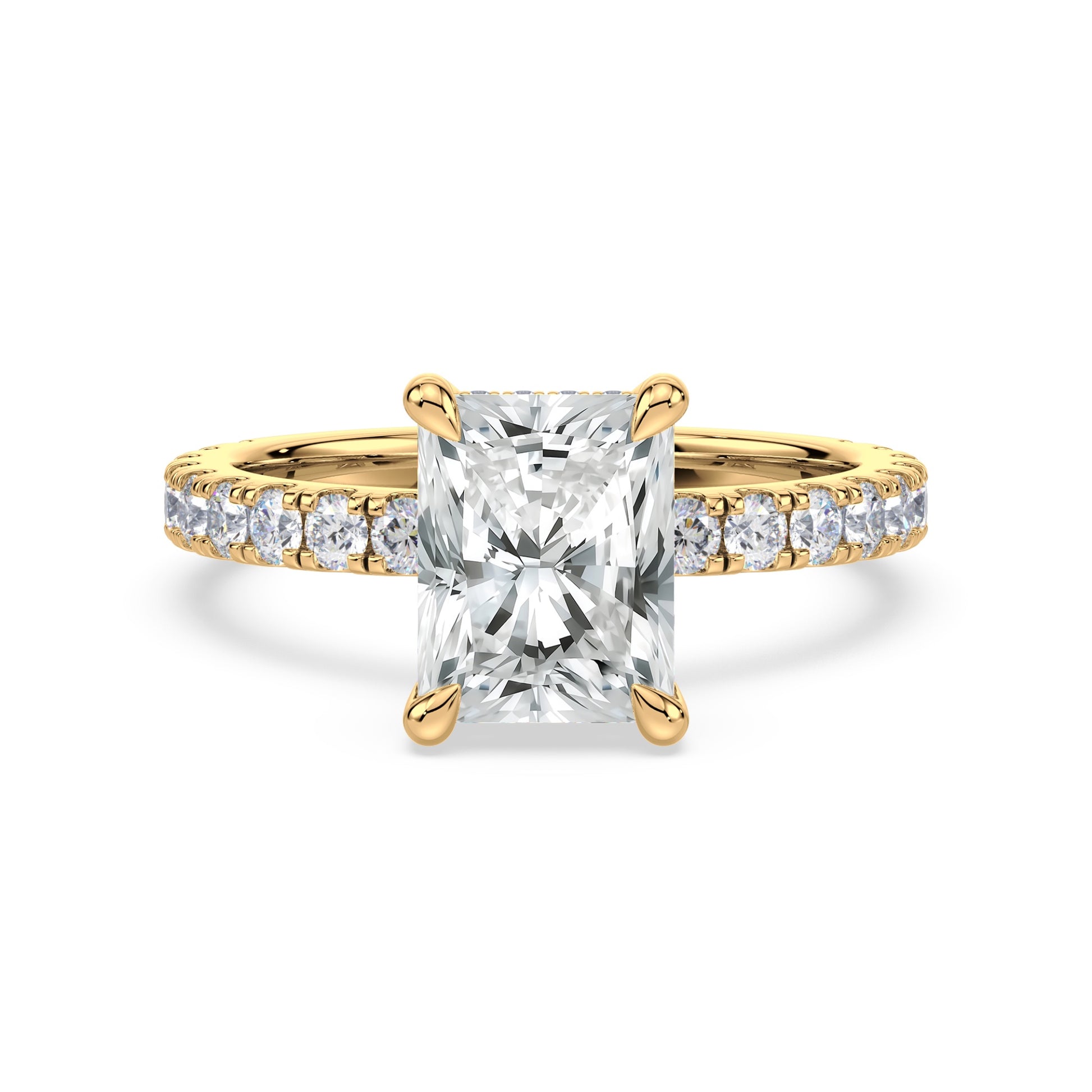 Addison Hidden Halo French Pavé Setting