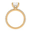Addison Hidden Halo French Pavé Setting