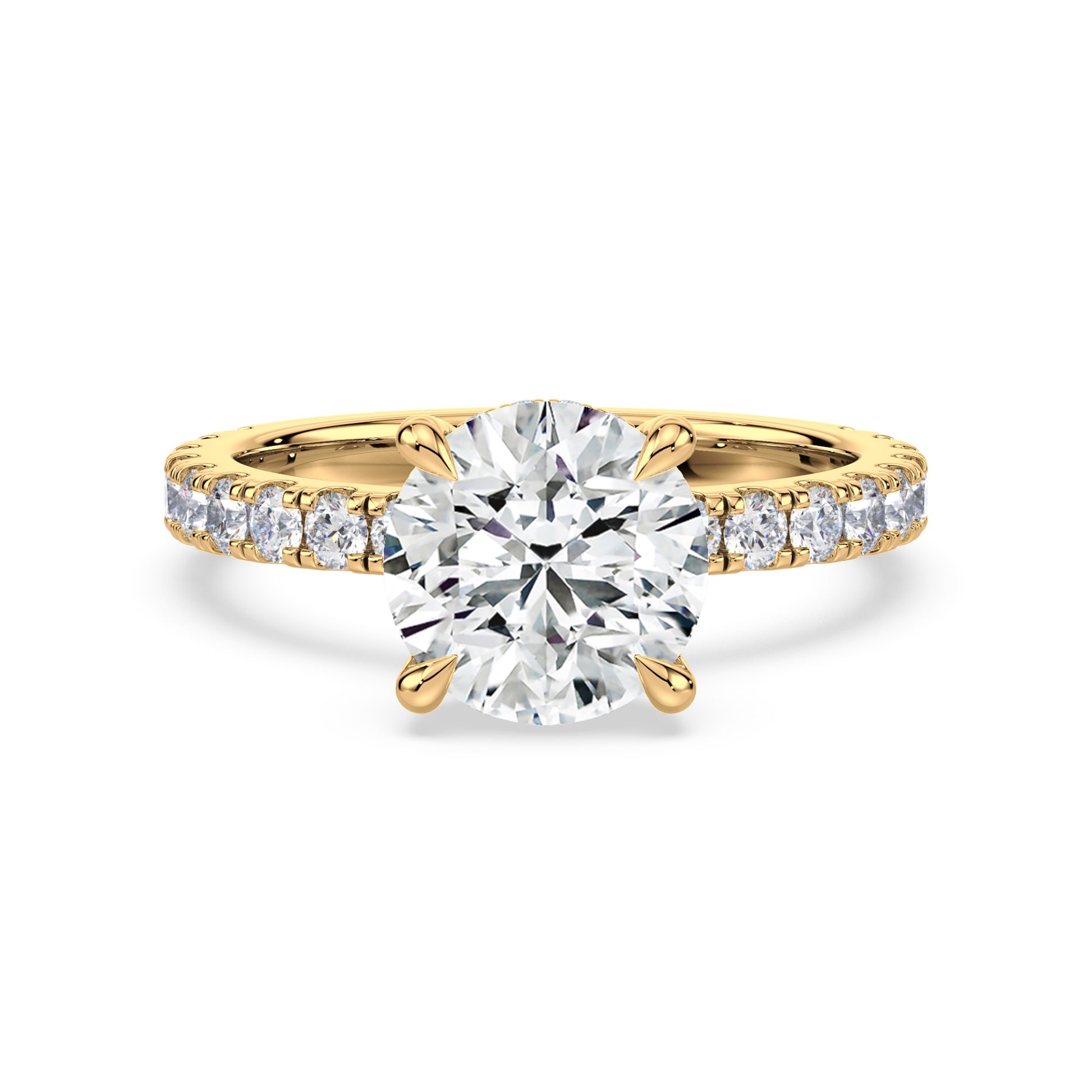 Addison Hidden Halo French Pavé Setting