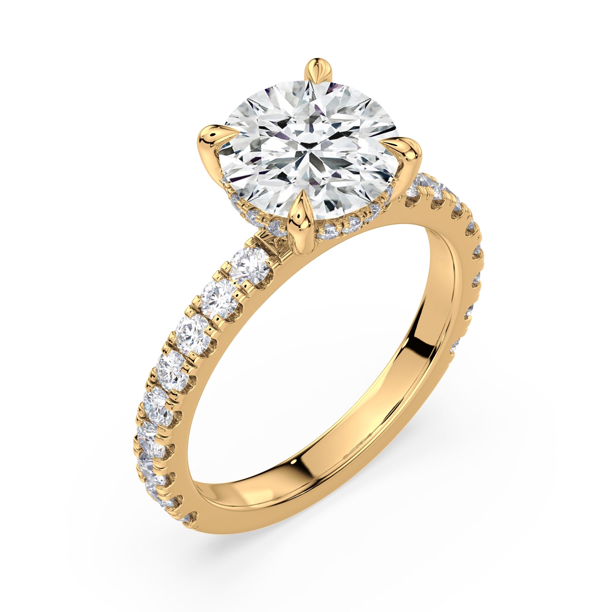 Addison Hidden Halo French Pavé Setting