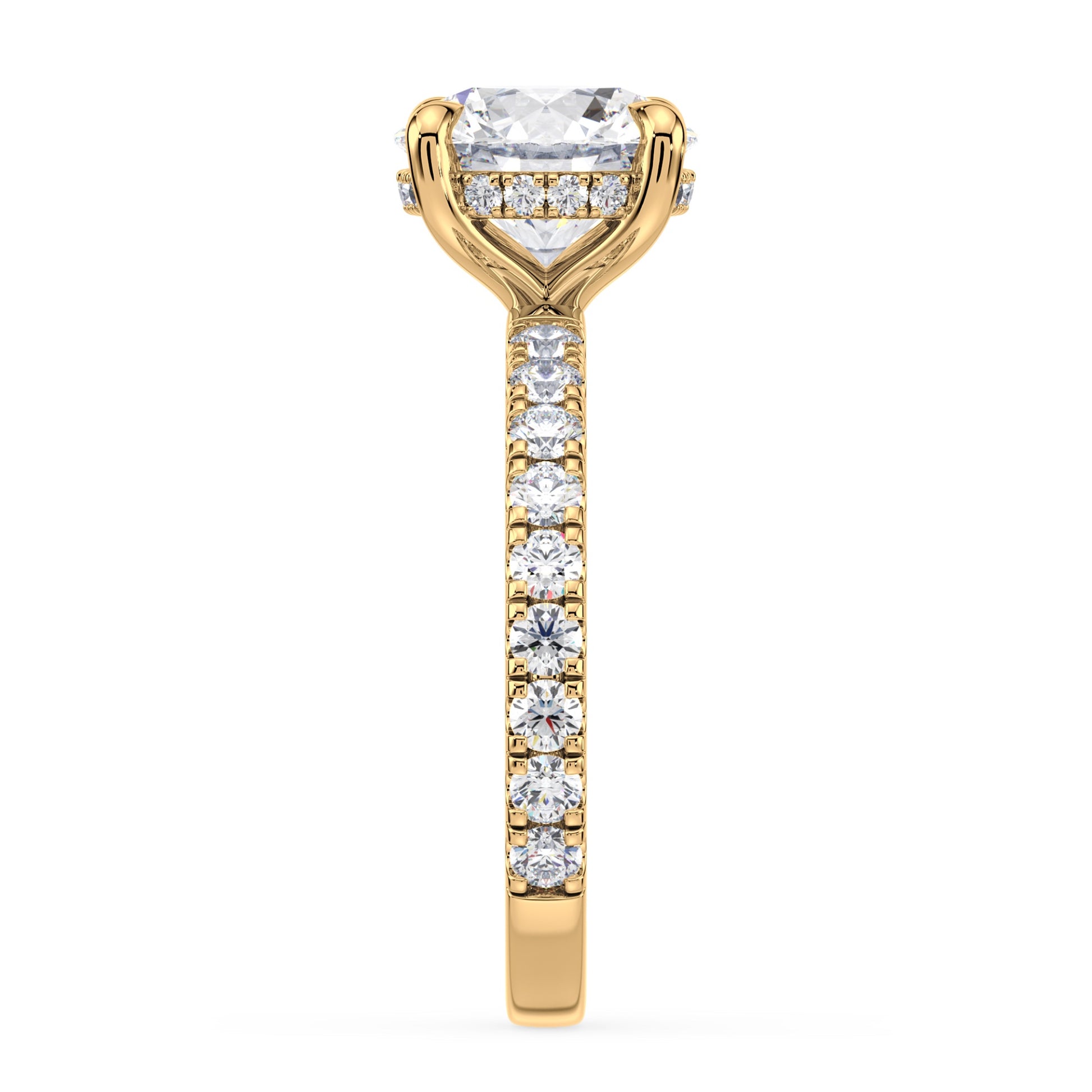 Addison Hidden Halo French Pavé Setting