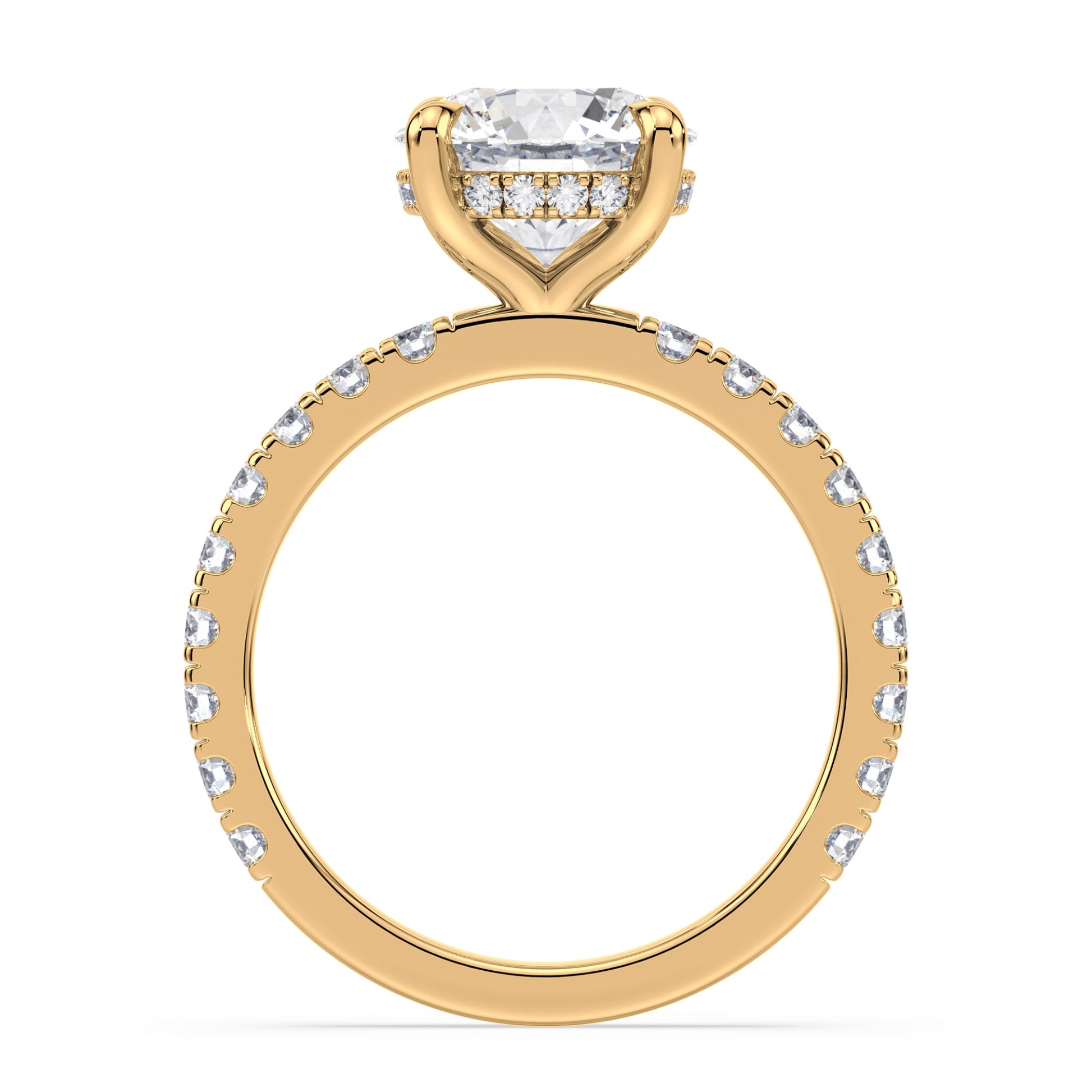 Addison Hidden Halo French Pavé Setting