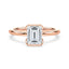 Claire Solitaire Half Bezel Setting