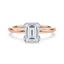 Claire Solitaire Half Bezel Setting