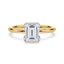 Claire Solitaire Half Bezel Setting