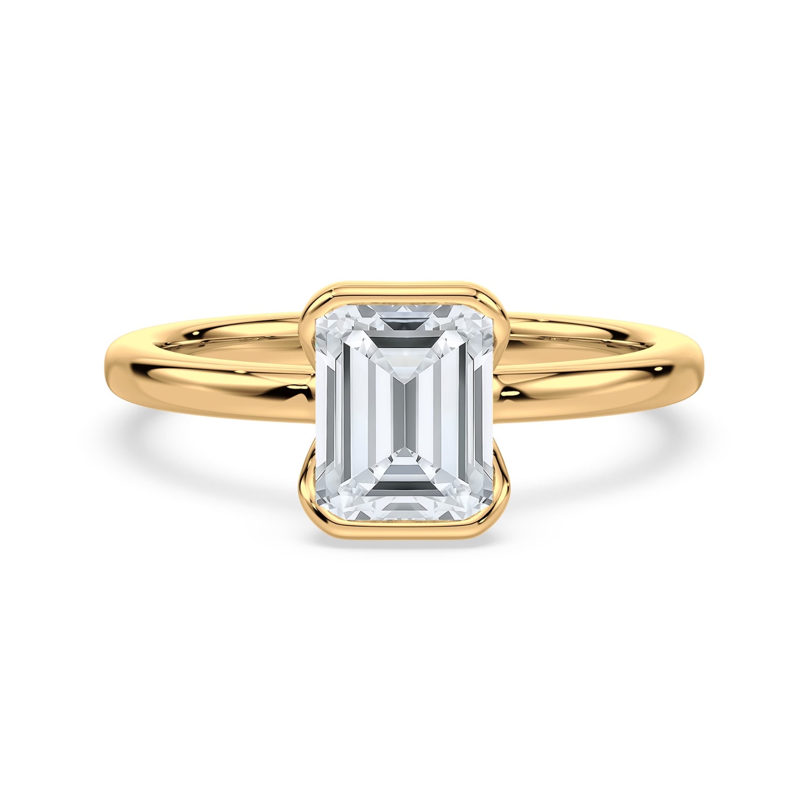 Claire Solitaire Half Bezel Setting