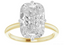 Custom Two Tone Solitaire Setting with Compass Prongs