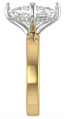 Custom Solitaire Setting with Hidden Halo and Compass Prongs