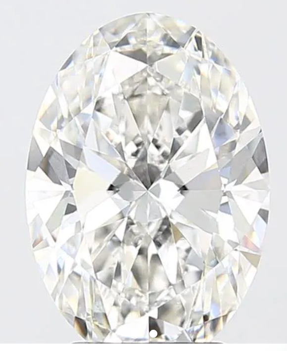 4.06ct Oval Cut Lab Grown Diamond F VVS2
