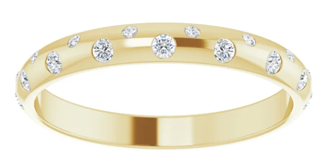 Custom Scattered Ring using Client's Stones
