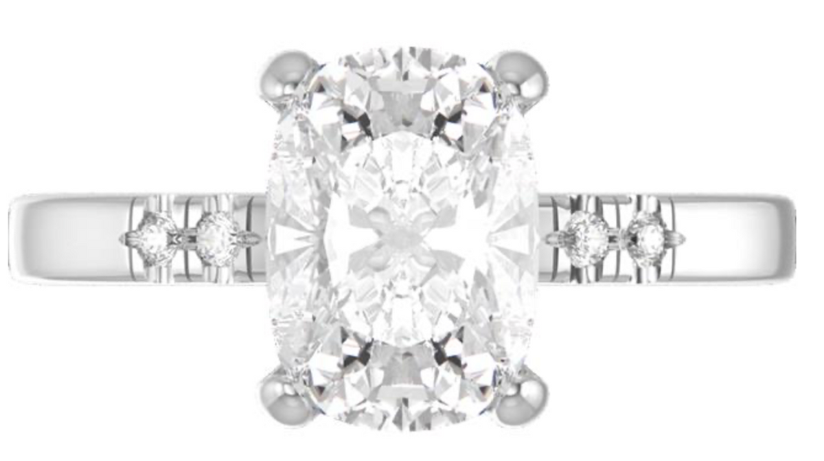 Custom Brooklyn Setting with Diamond Accented Band