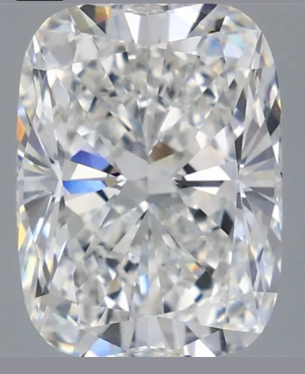 4.09ct Elongated Cushion Cut Lab Grown Diamond F VVS2