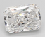 2.21ct Radiant Cut Lab Grown Diamond D VVS2
