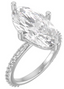 Custom Pave Compass Prong Setting